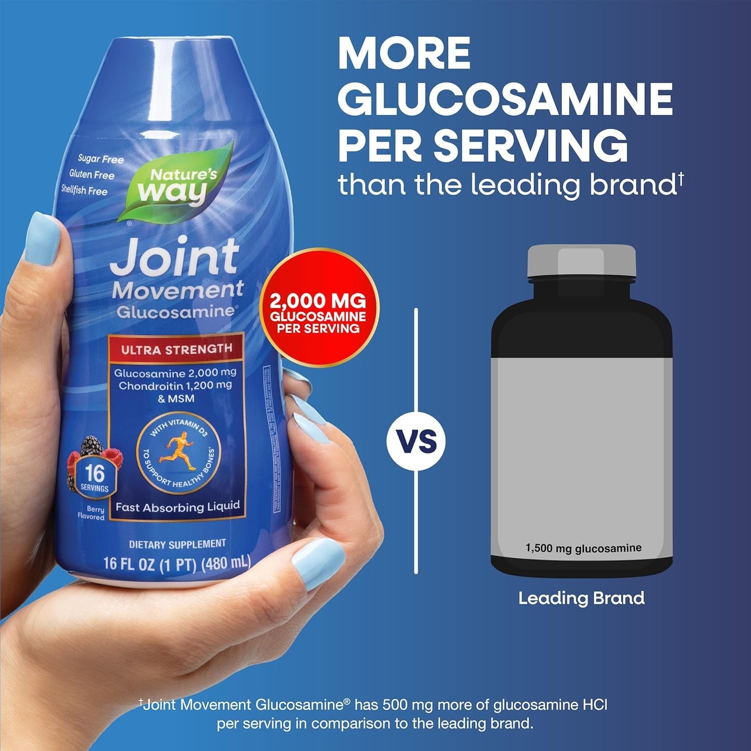 Nature’s Way Joint Movement Glucosamine Liquid, 33.8 fl. oz.