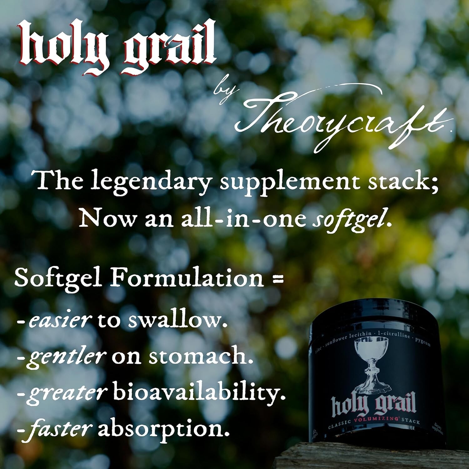 Holy Grail – Classic Semen Volume Booster Stack | Softgel = Higher Bio – 60 Ct