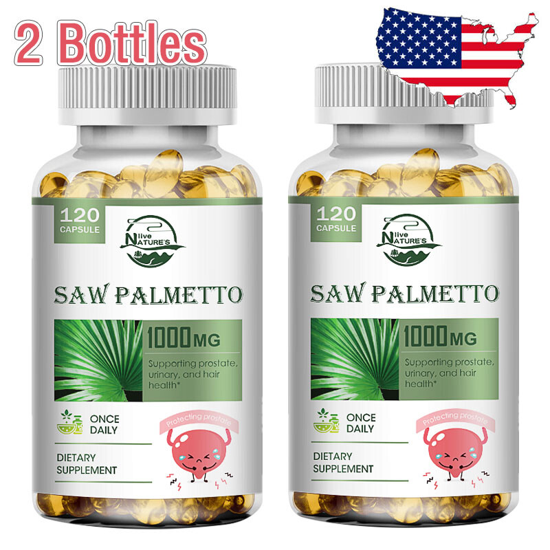 240Caps Saw Palmetto 1000mg – Premium Support Supplement Hair Health Support
