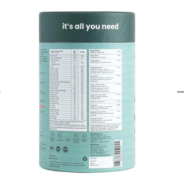 Supply6 360 Ultimate Health Powder 63+ Nutrients Probiotics 15 Servings