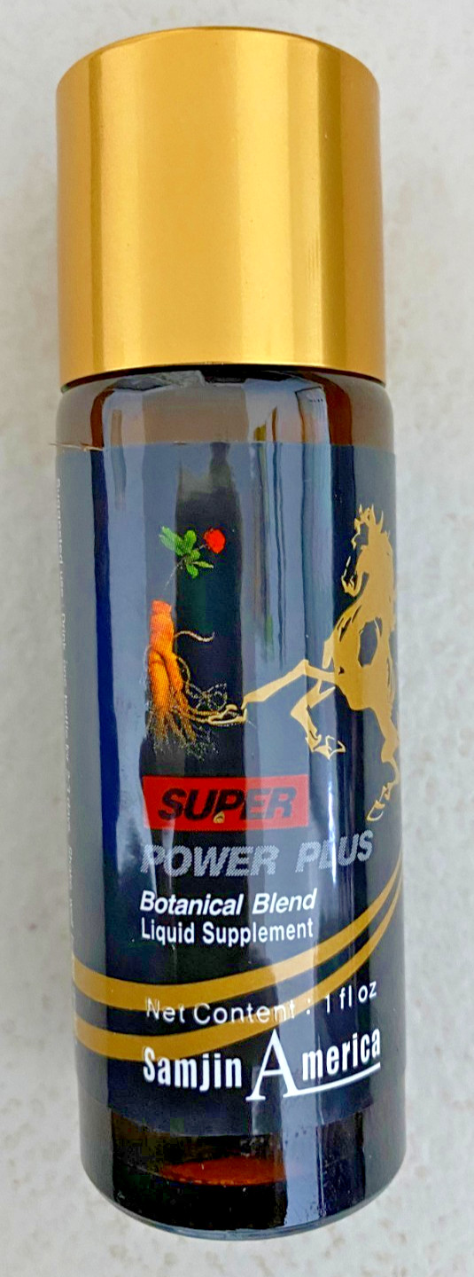 Super Power Plus Ginseng Energy Liquid Supplement 1oz x 05 Bottles