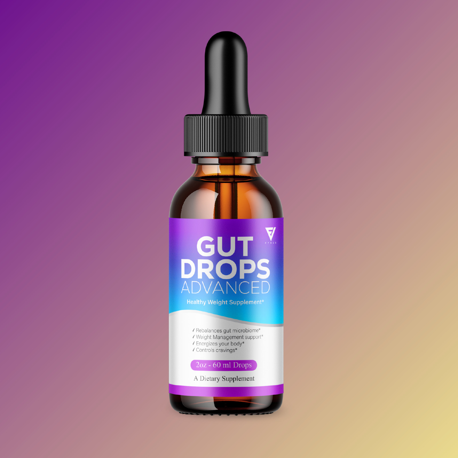 (3 Pack) Gut Drops Supplement GutDrops Maximum Strength Overall Wellness (6oz)