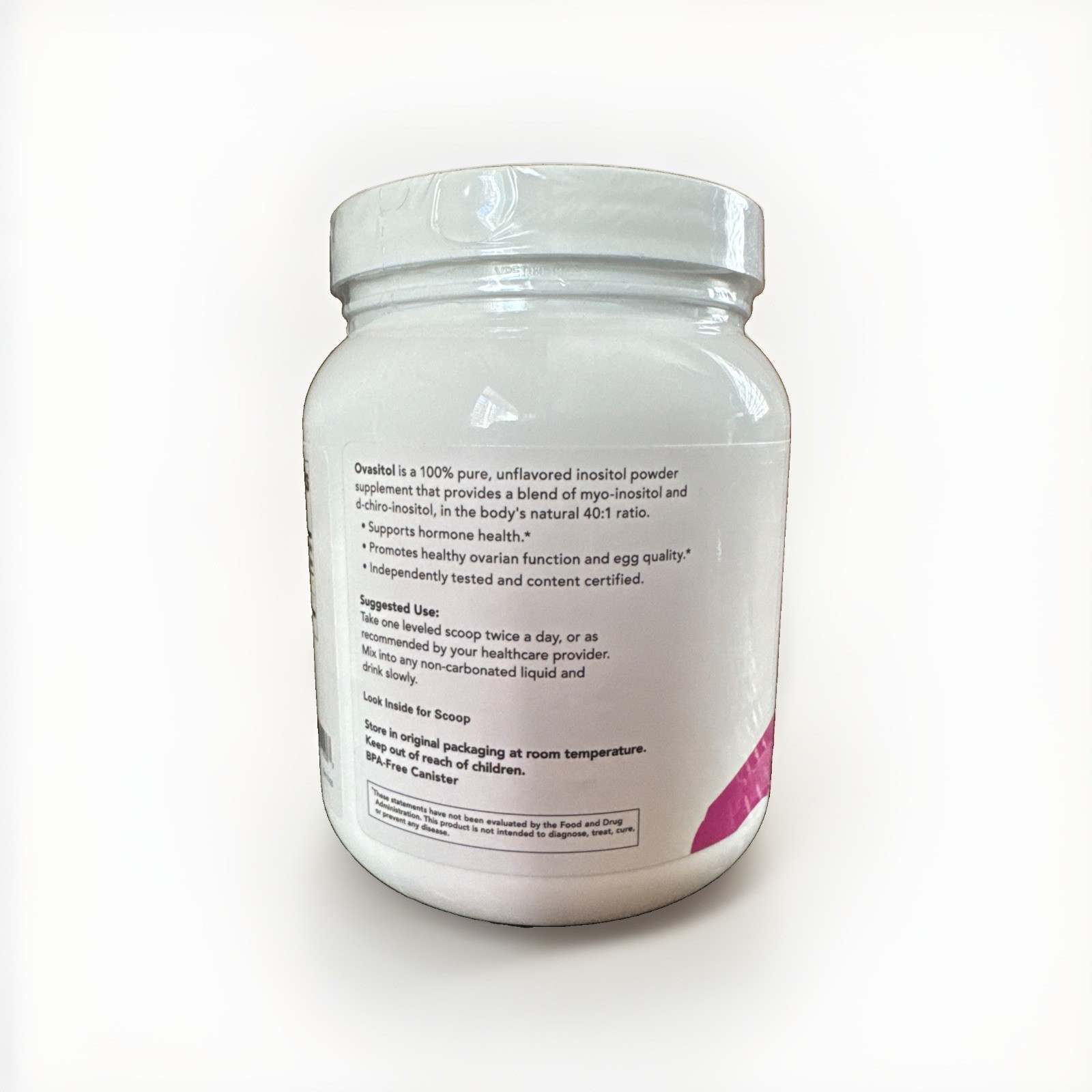 Theralogix Ovasitol Inositol Powder 400g (180 Servings) 90 Day Supple EXP 04/29