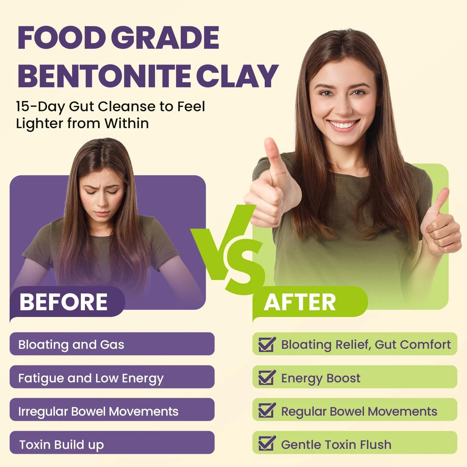 Calcium Bentonite Clay Detox Capsules V12 .. 01/2029