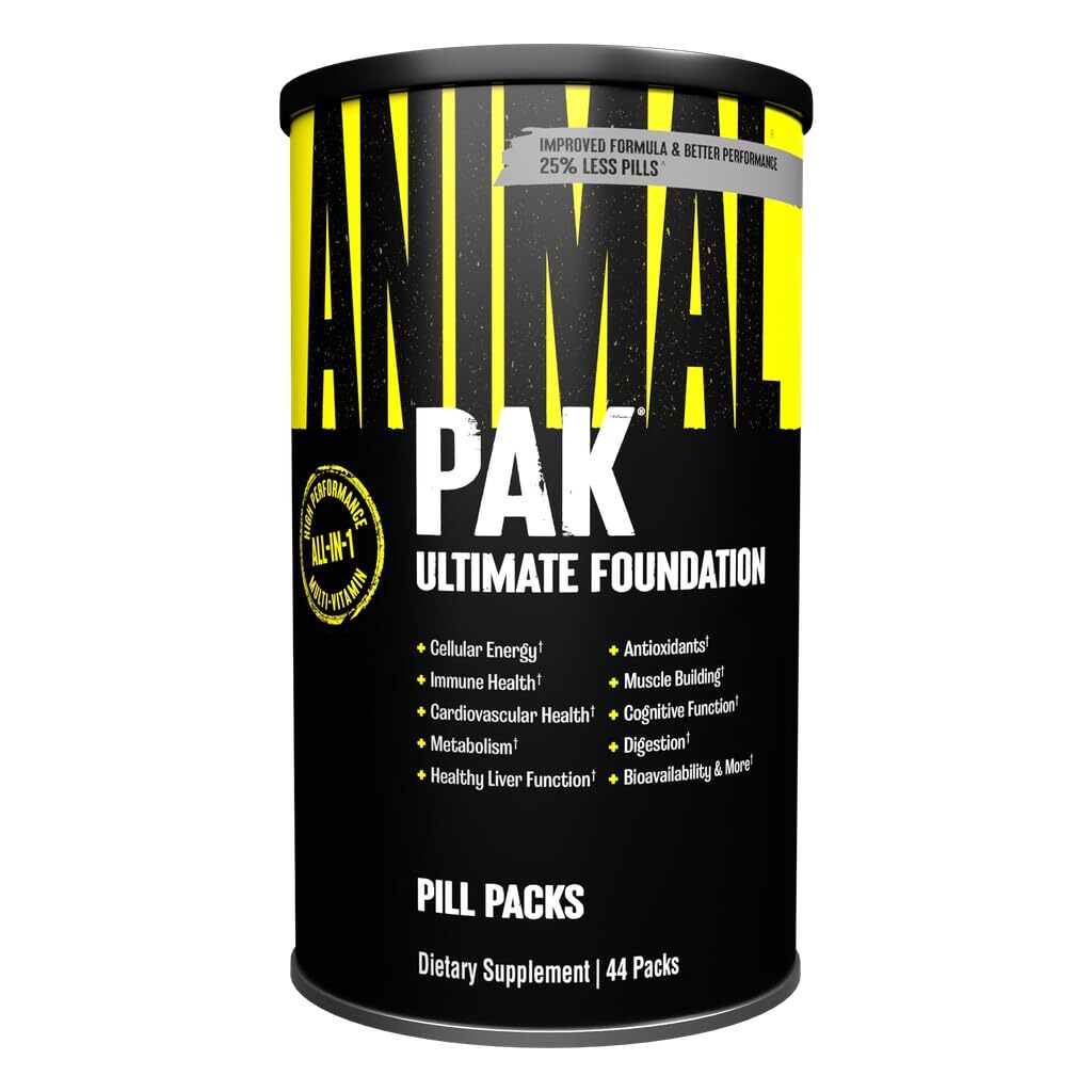 Animal Pak Multivitamin Pack Of 44 Tablets Athletes Nutrition Supplement