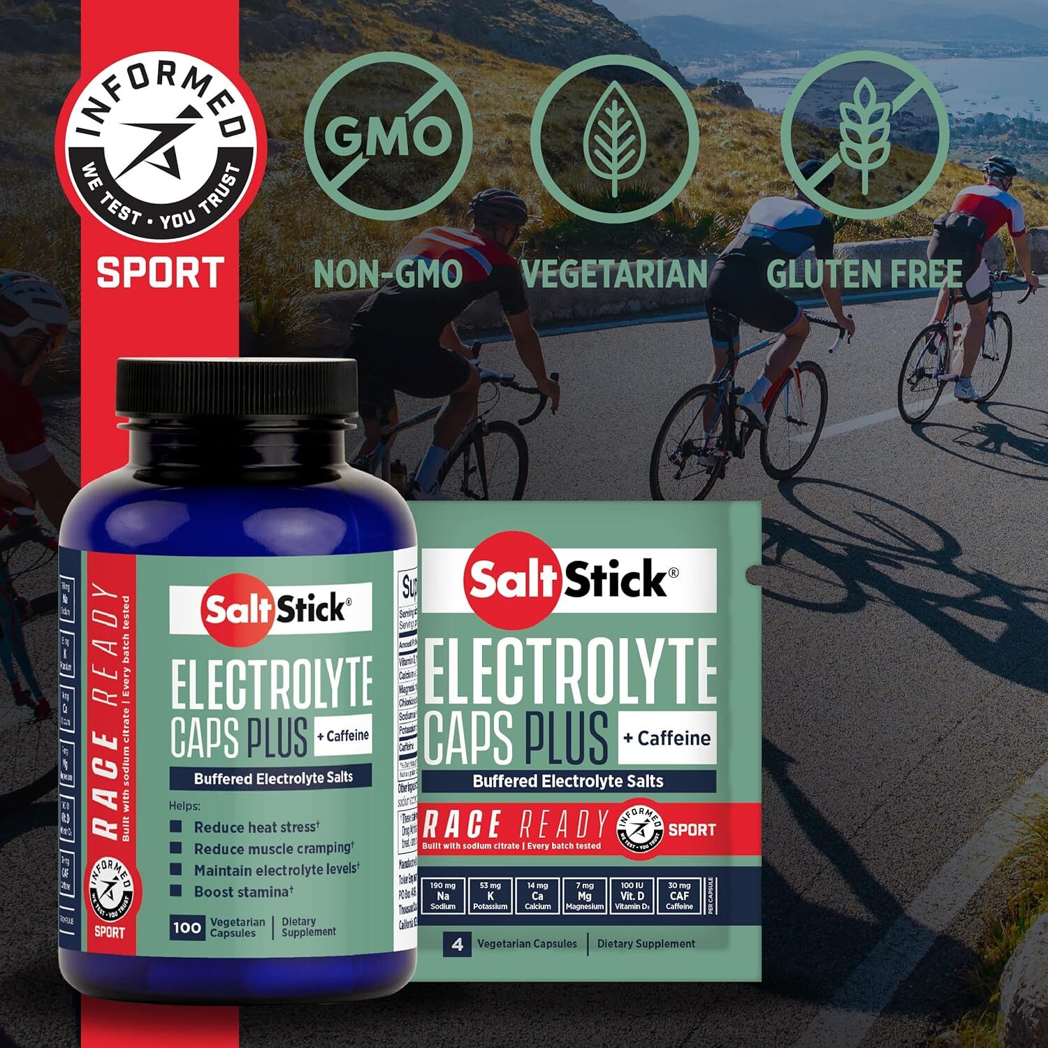 SaltStick Electrolytes with Caffeine – Salt Pills and for…