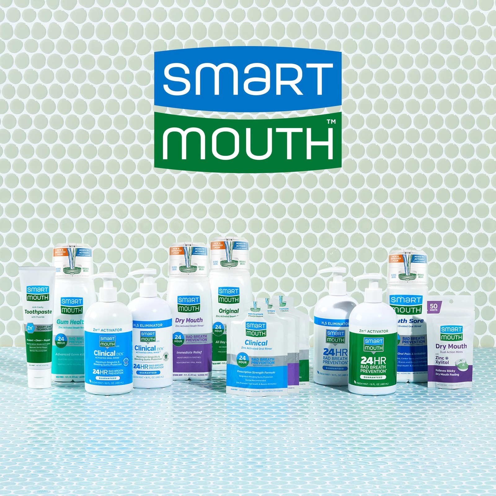 SmartMouth Original Zinc Activated Mouthwash Single Packs 4 Fl Oz (Pack of 4)