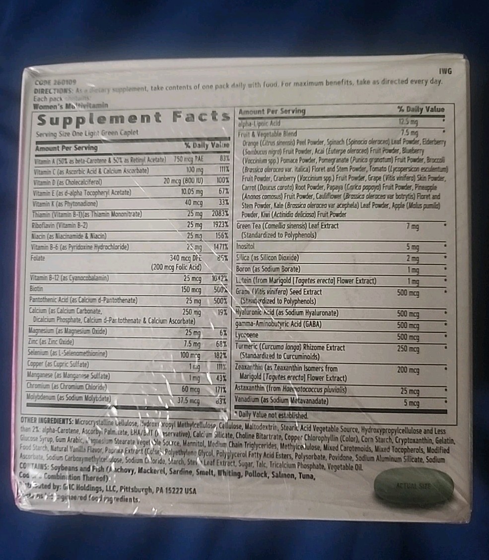 GNC Womens Vitapak Program Health Wellness 30 Day Supply Multivitamin Exp 1/2026