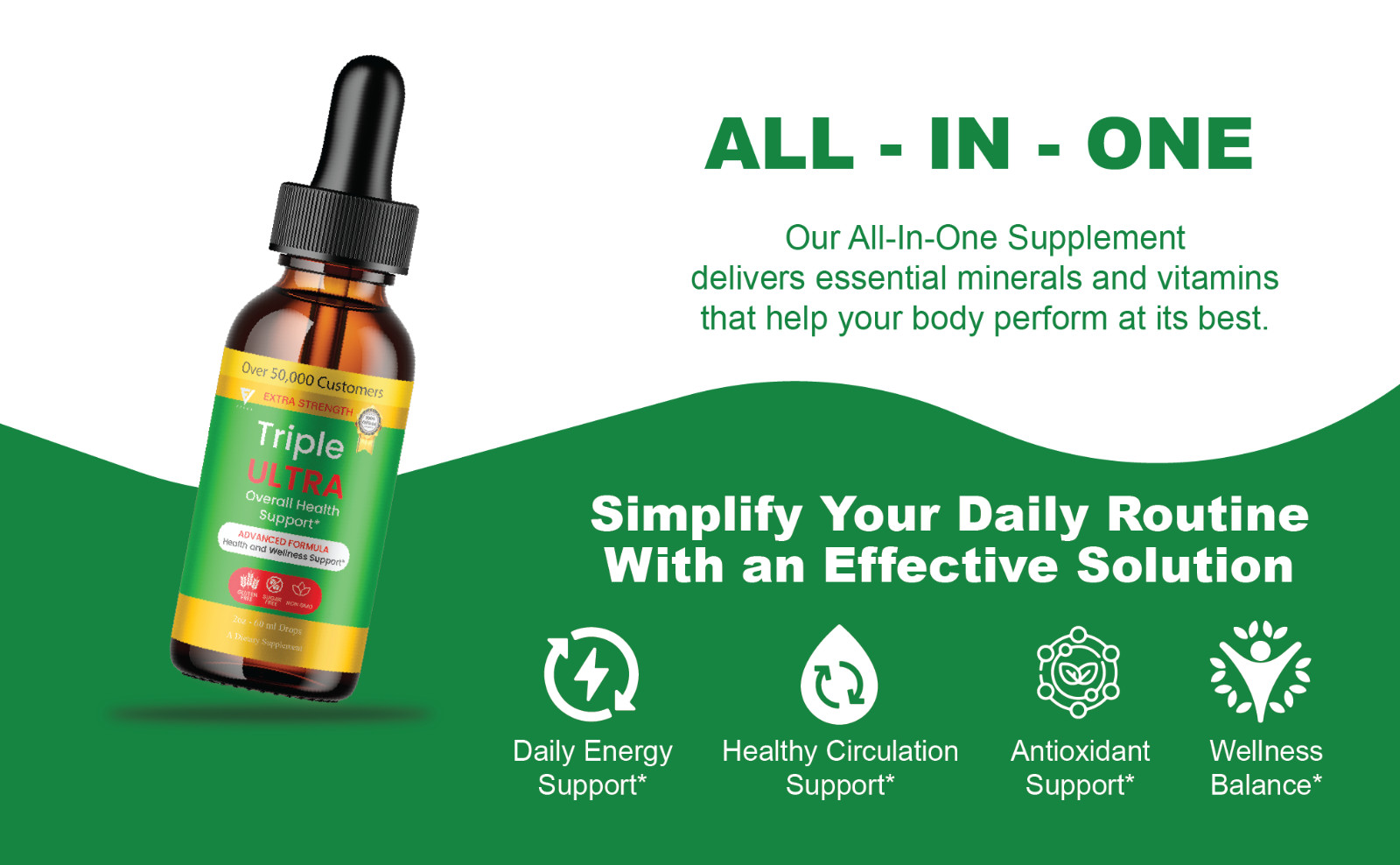 Triple Ultra Drops, 3X Ultra Overall Health & Wellness Formula (2oz)