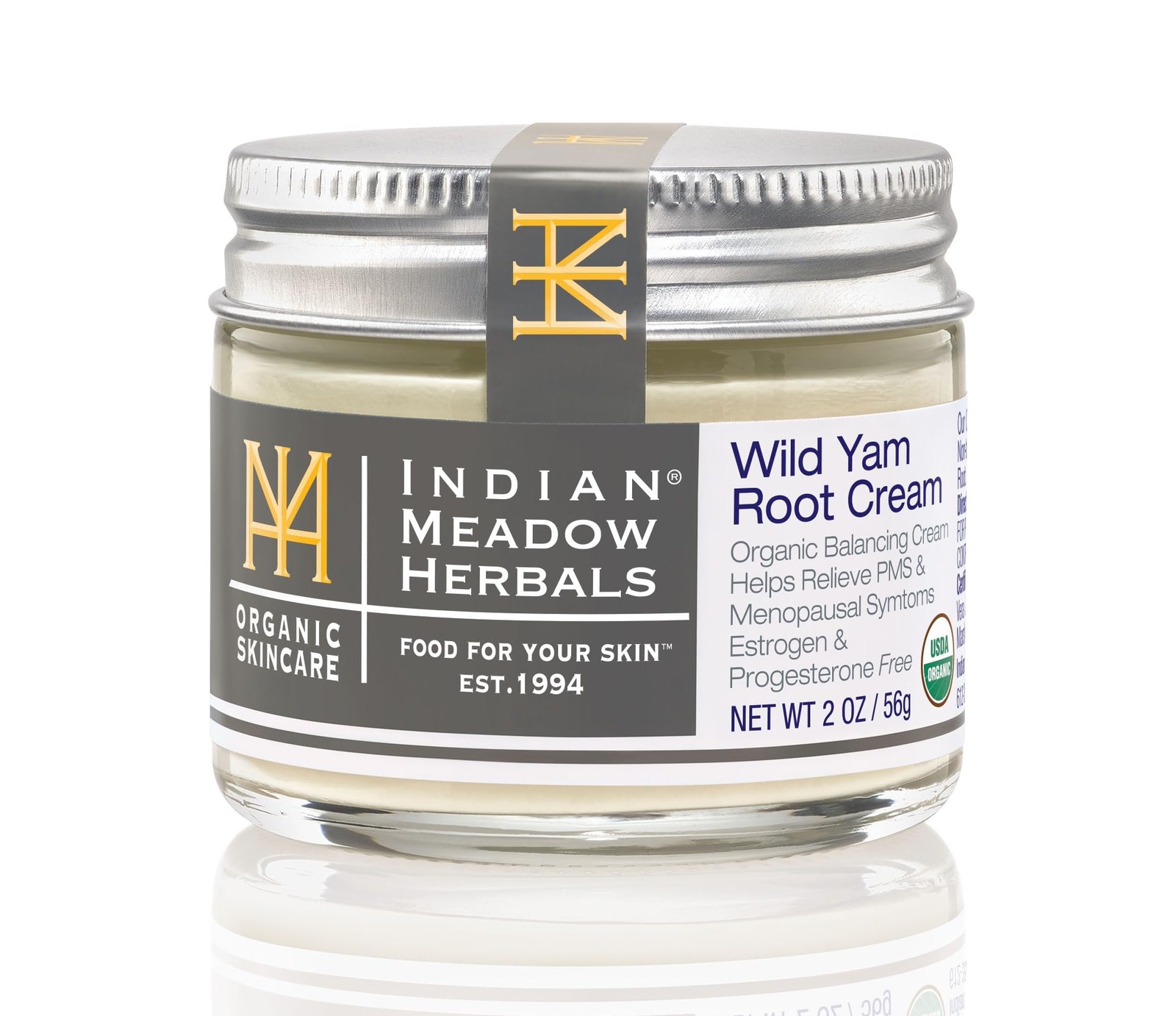 Indian Meadow Herbals Wild Yam Root Cream 2oz – USDA Certified Organic Balanc…