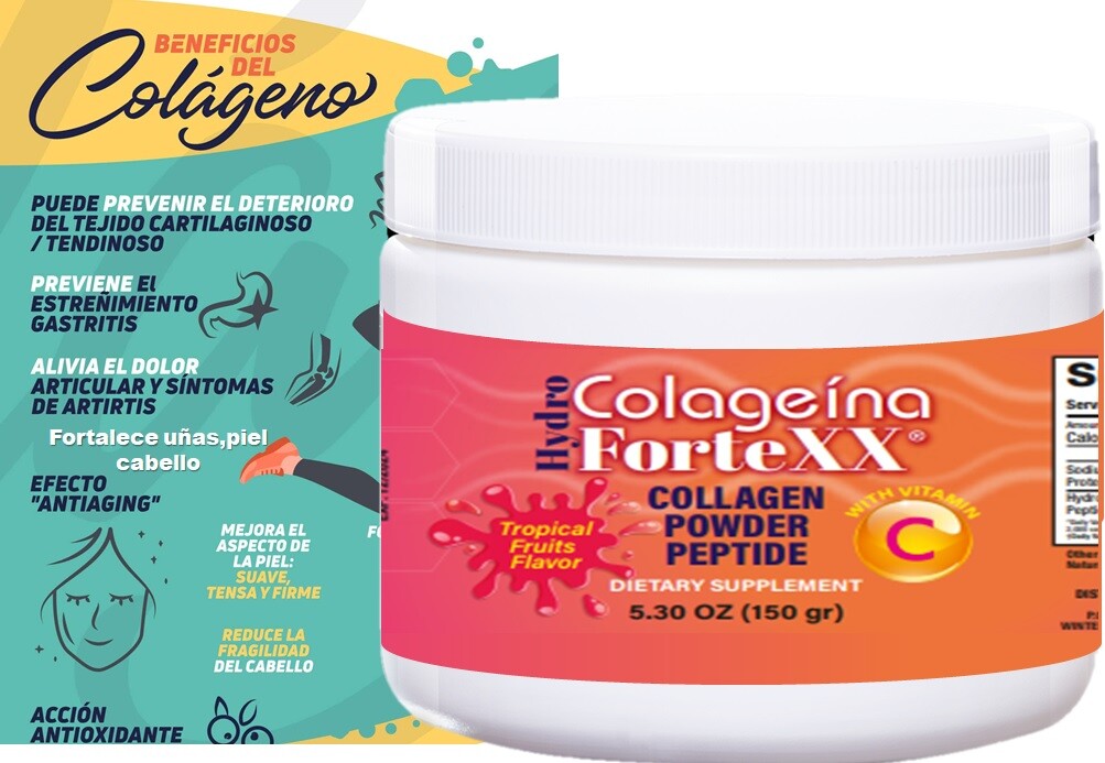 Collagen Peptides Powder – Hair, Skin, Nail & Joint Support Types I, II, III, IV