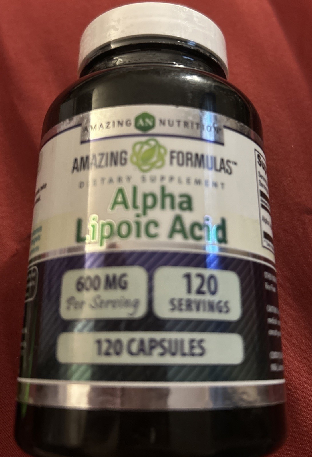 Amazing Formulas Alpha Lipoic Acid 120 Caps 600 mg – Exp 6/2027 New Sealed
