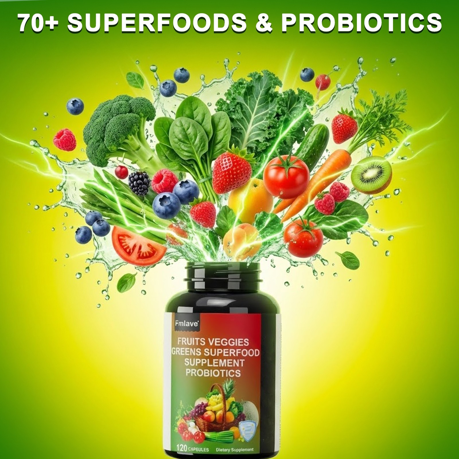 4 Pack Fruits and Veggies Supplement Balance of Daily Nature Fruits & Vegetables