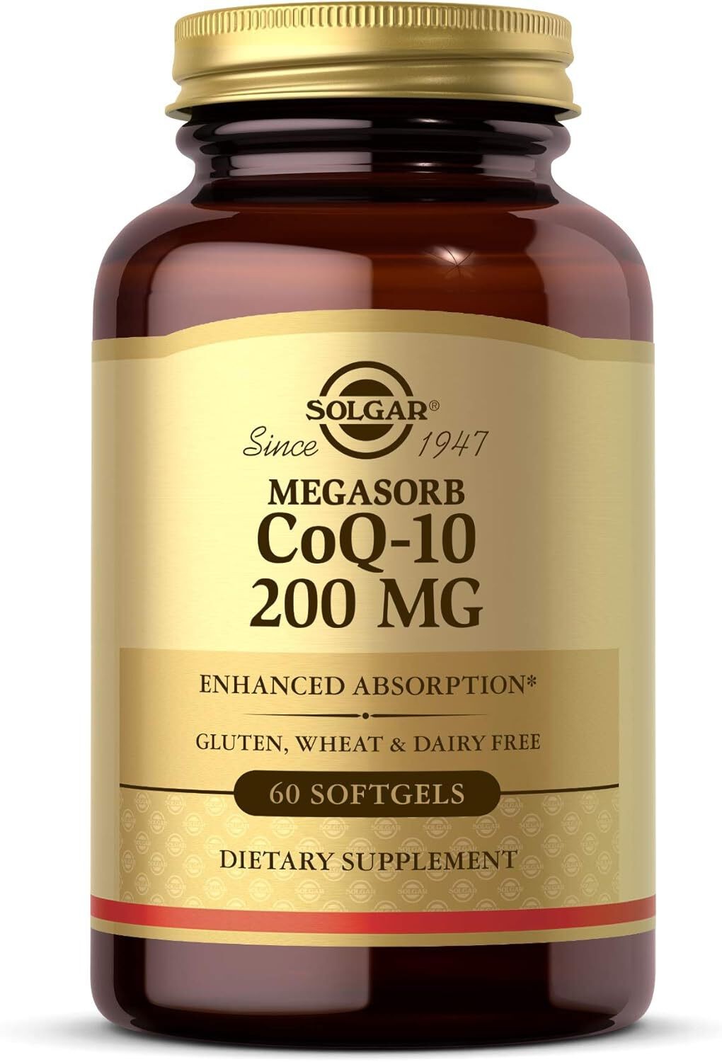 Solgar Megasorb CoQ-10 200 mg, 60 Softgels EXP 06/28
