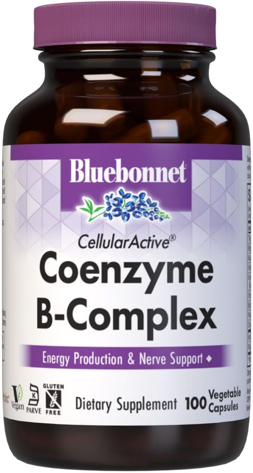 Bluebonnet Nutrition – CELLULAR ACTIVE COENZYME B-COMPLEX 100 Veg Caps exp 12/27