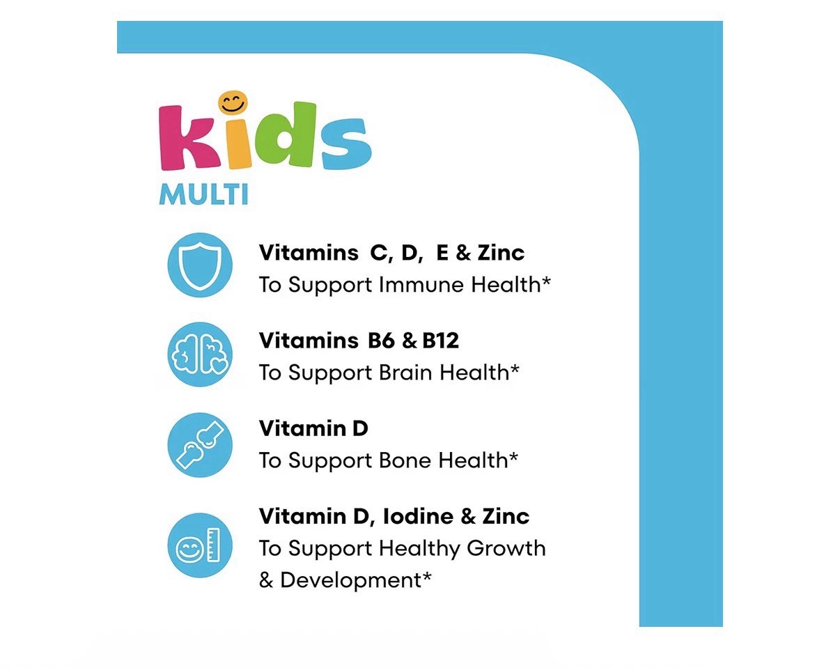 One A Day Kids Multivitamin 60 Count (Pack of 1), Red, Purple, Orange