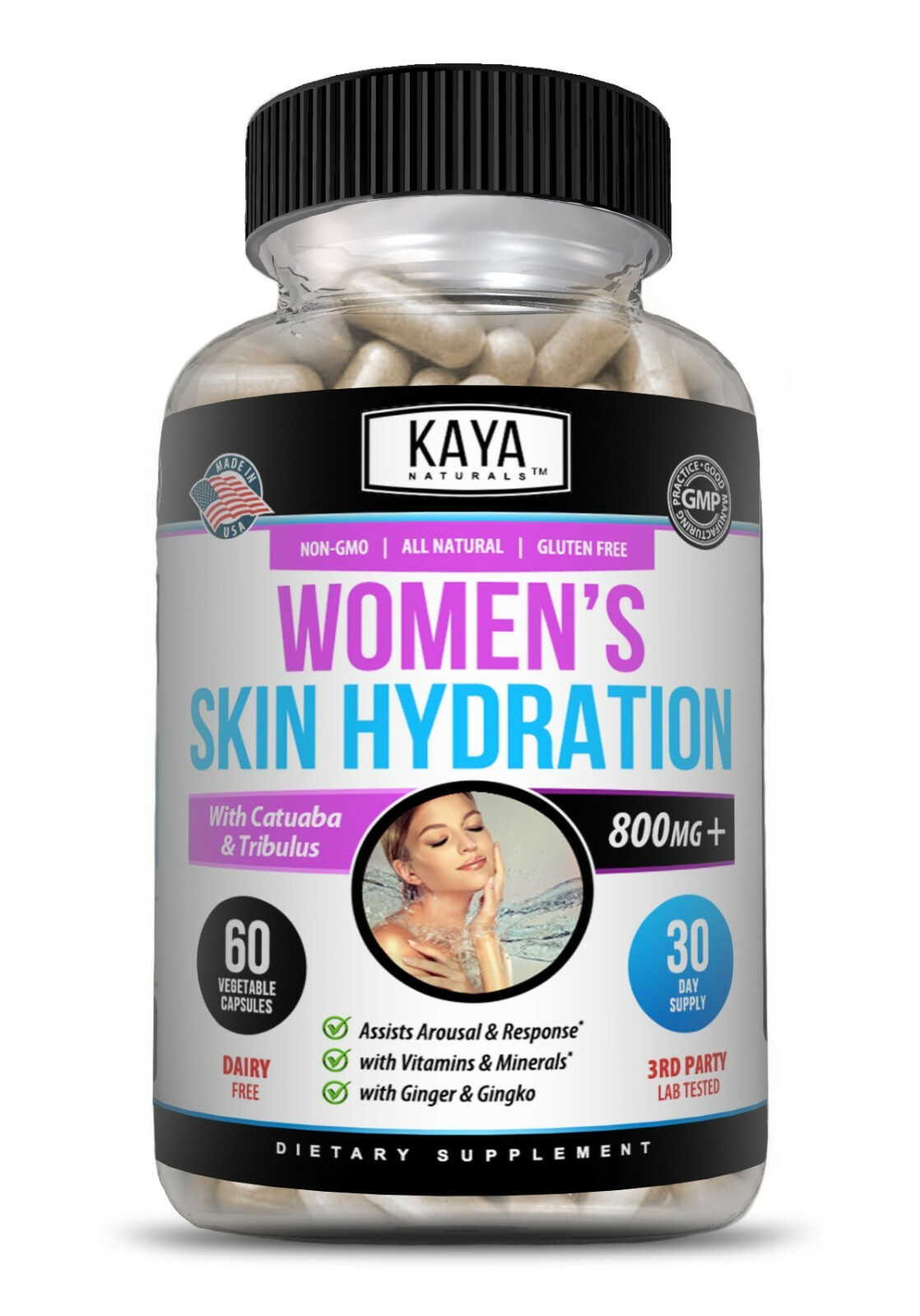 (2 Pack) Skin Hydration Vitamins, Tone, Repair, and Elasticity Skin Care 60ct