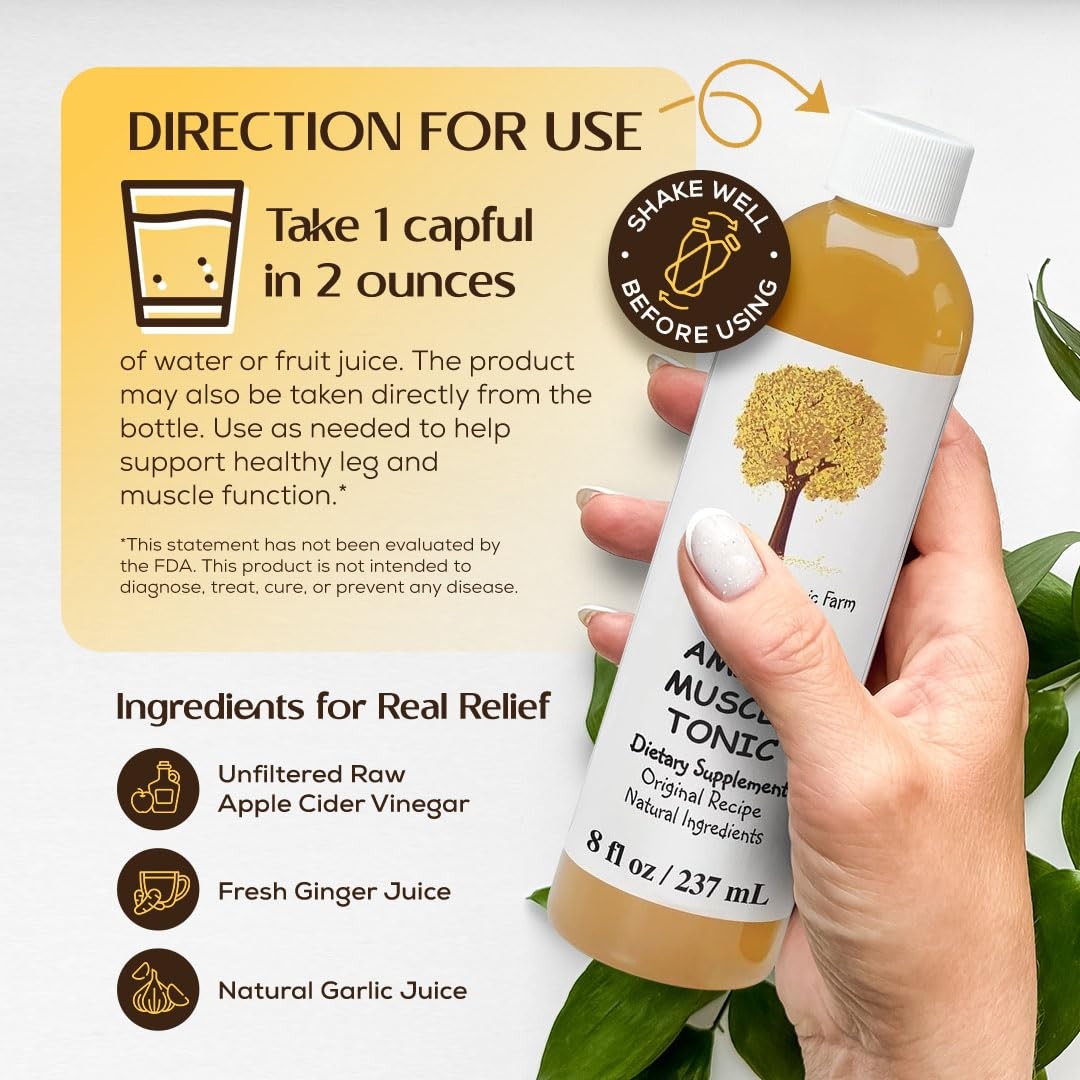 Caleb Treeze Old Amish Muscle Tonic 8 oz (Pack of 2) 8 Fl Oz