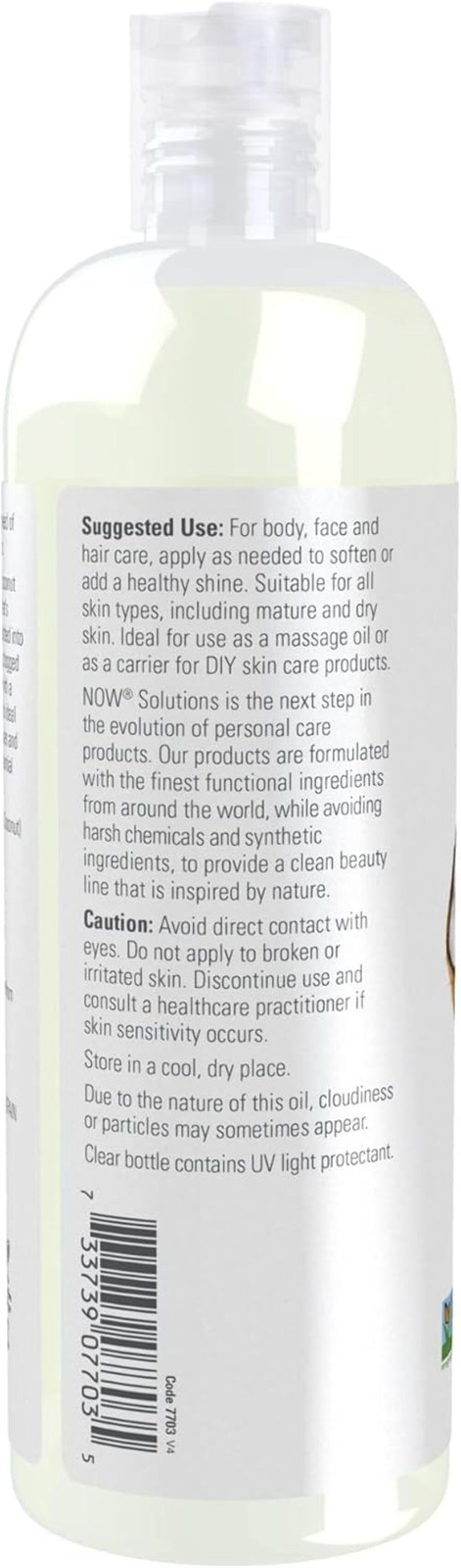 NOW, Liquid Coconut Oil, Light and Nourishing, Promotes Healthy-Looking, 16-Oz