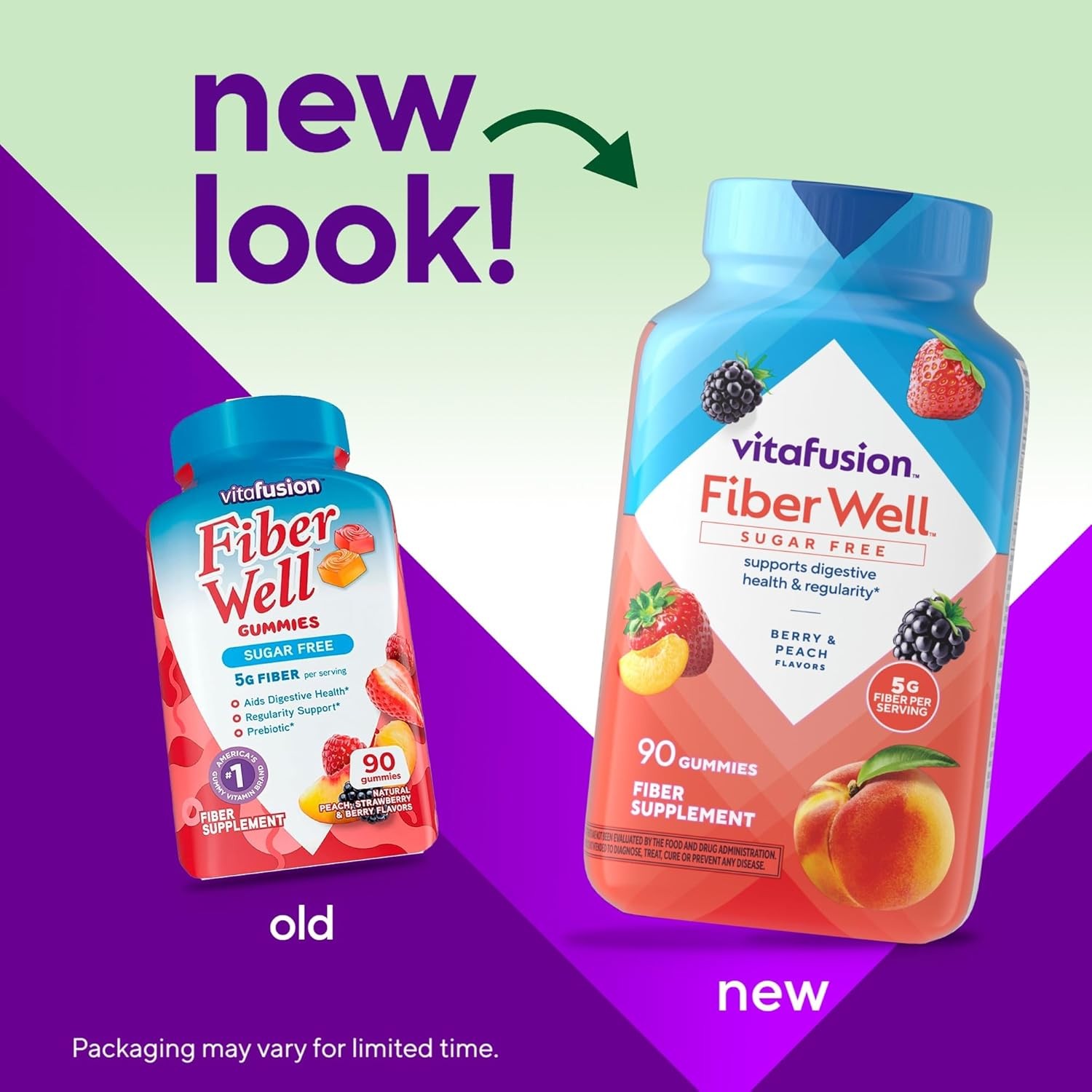 Fiber Well Gummy Vitamin, 90 Count (Packaging May Vary)