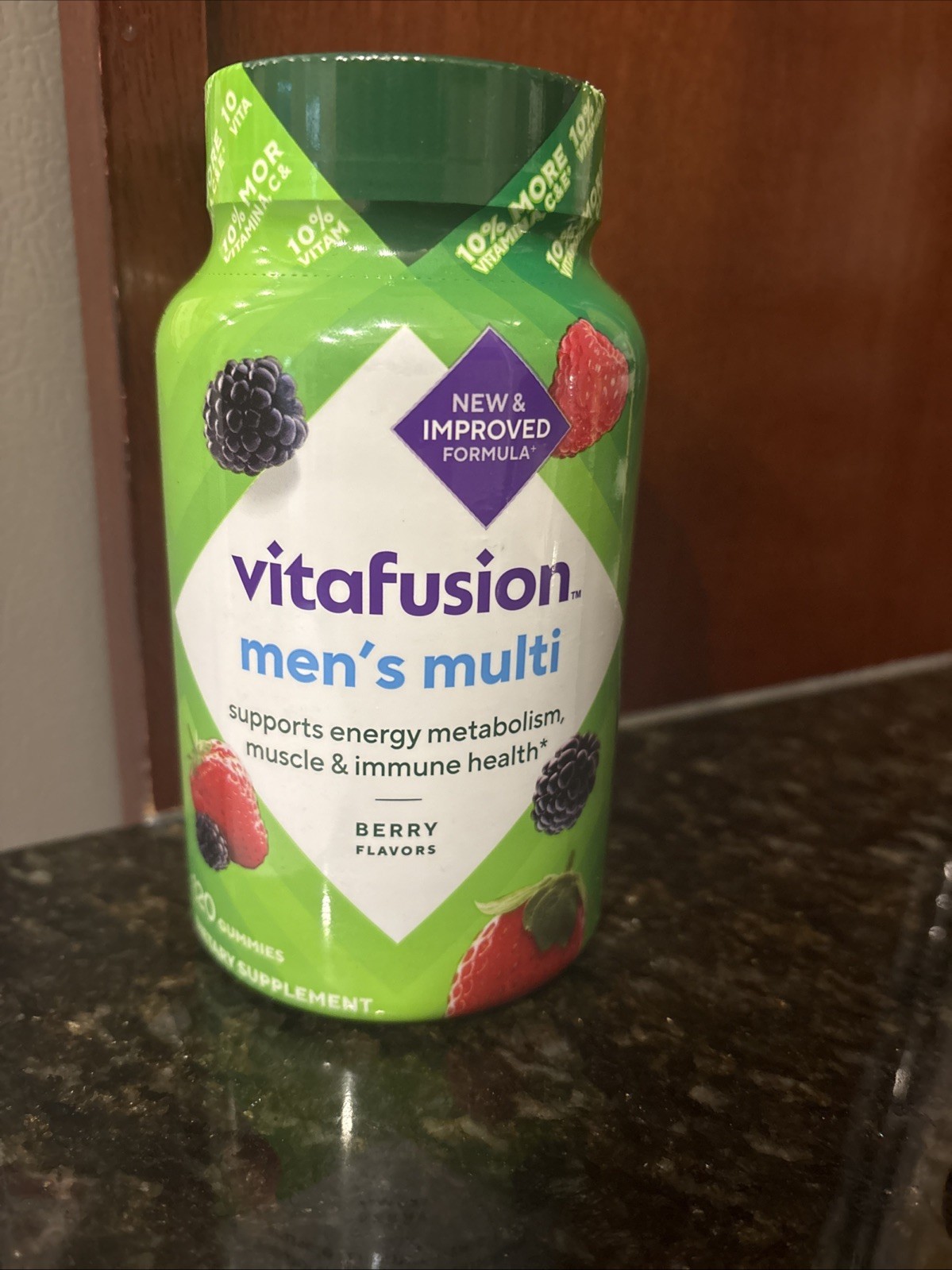 vitafusion Adult Gummy Vitamin Supplement for Men, 120 Count (Pack of 1)