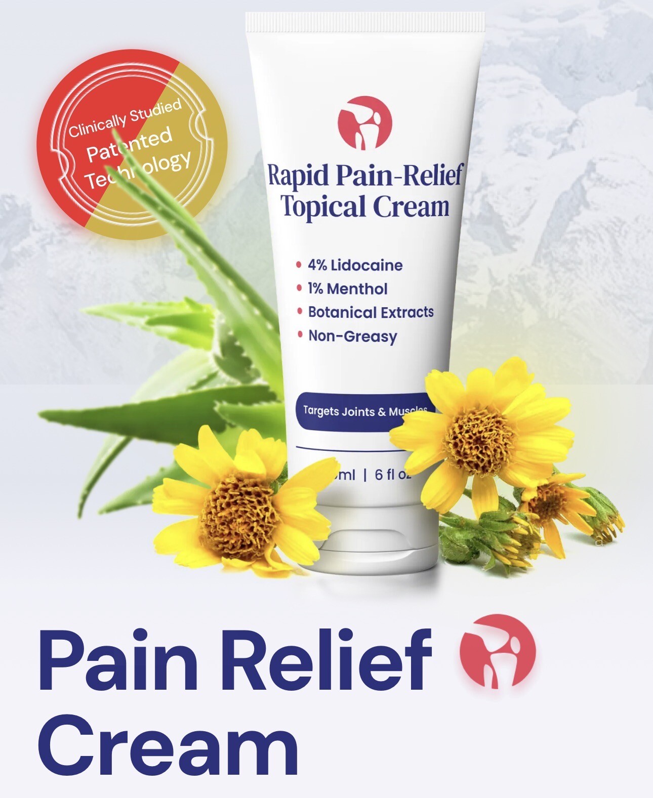 Rapid Pain-Relief Topical Cream