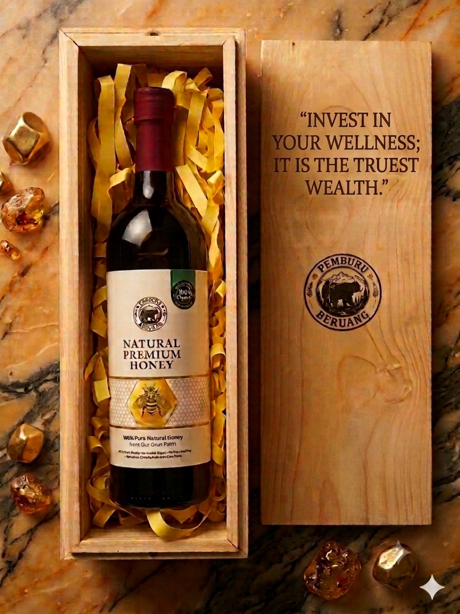 [Custom Engraving] Ultra Luxury Raw Honey – Personalized Gift Box