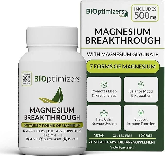 Bioptimizers Magnesium 4.0 Breakthrough 7 Forms of Magnesium 60 caps