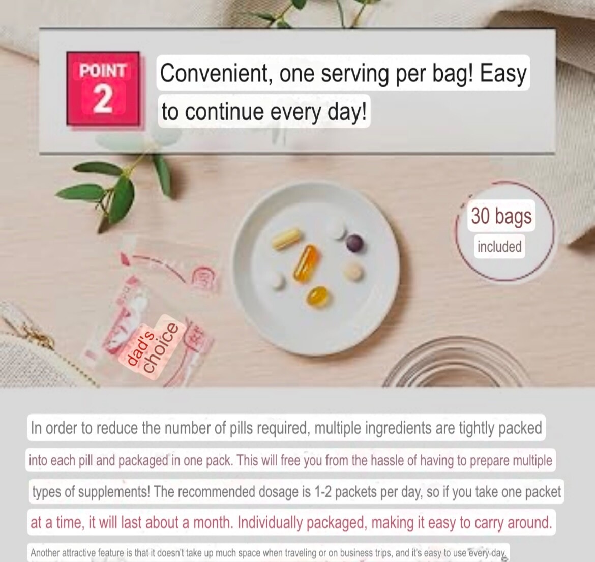 FANCL Supplements for Women in their 40s and Up, 15-30 Day Supply (30 Bags)