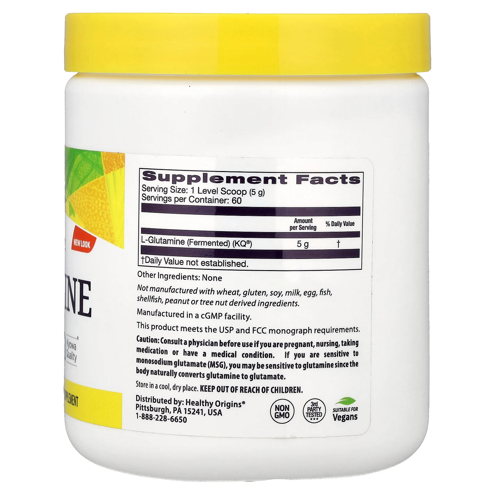 American-Made L-Glutamine, 10.6 oz (300 g)