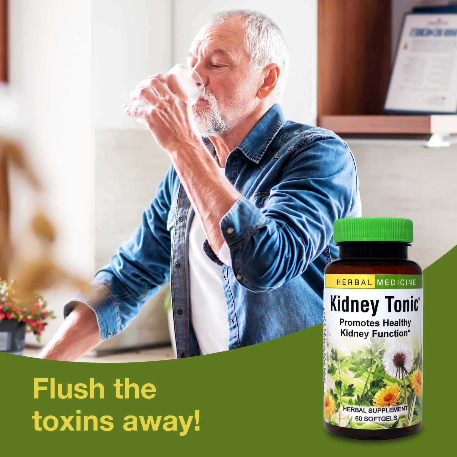Kidney Tonic Herbs Etc. 60 count Softgel