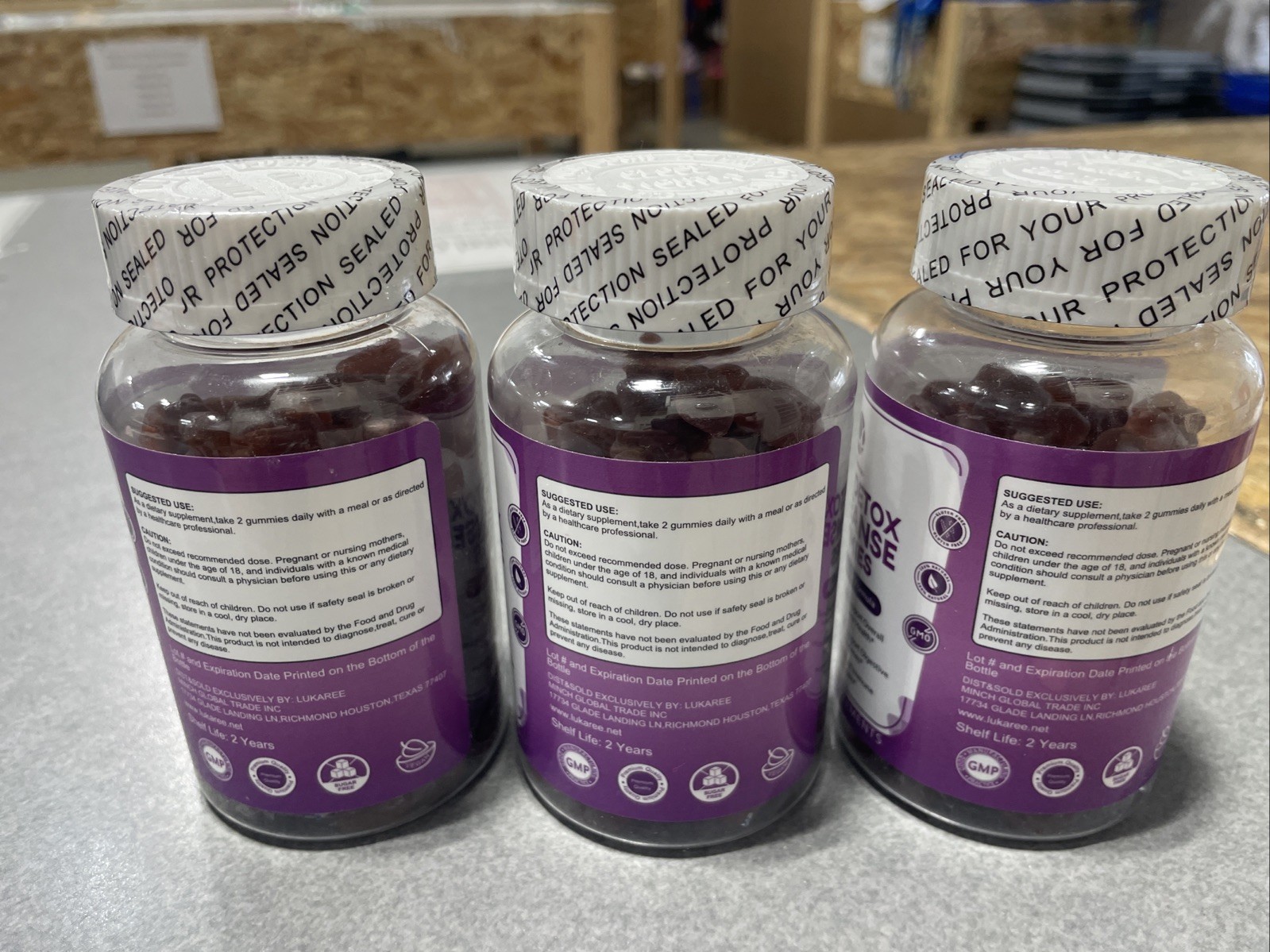 3 Sealed Lukaree – Liver Detox & Cleanse – Blueberry gummies exp. 2/2026