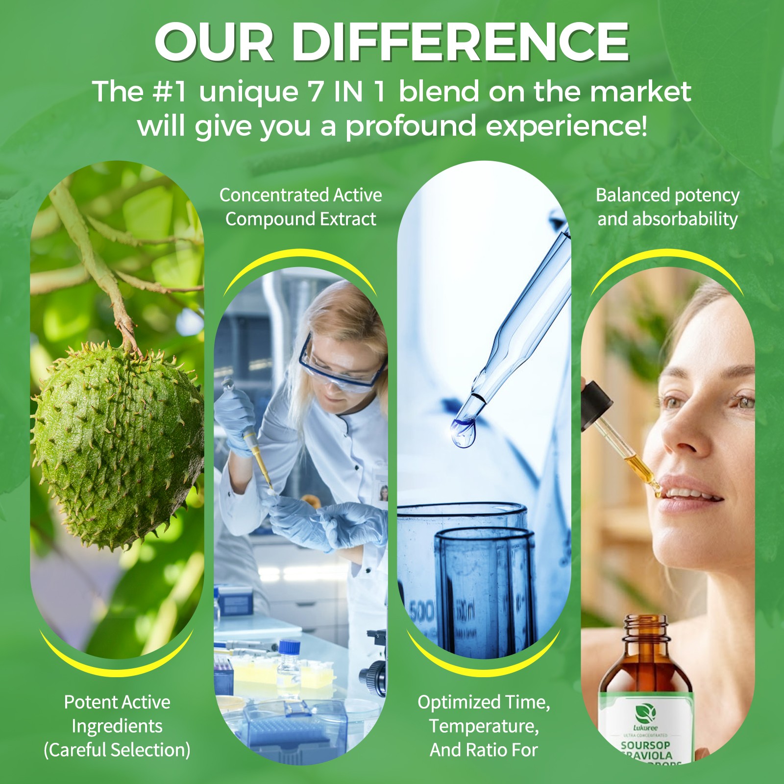 Soursop Graviola Liquid Drops Sea Moss+Vitamin Promve Immune System HeartSupport