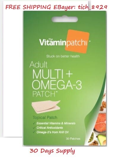 4 Omega3 patch for 120 days supply VitaminPatch patchmd Adult Multi+