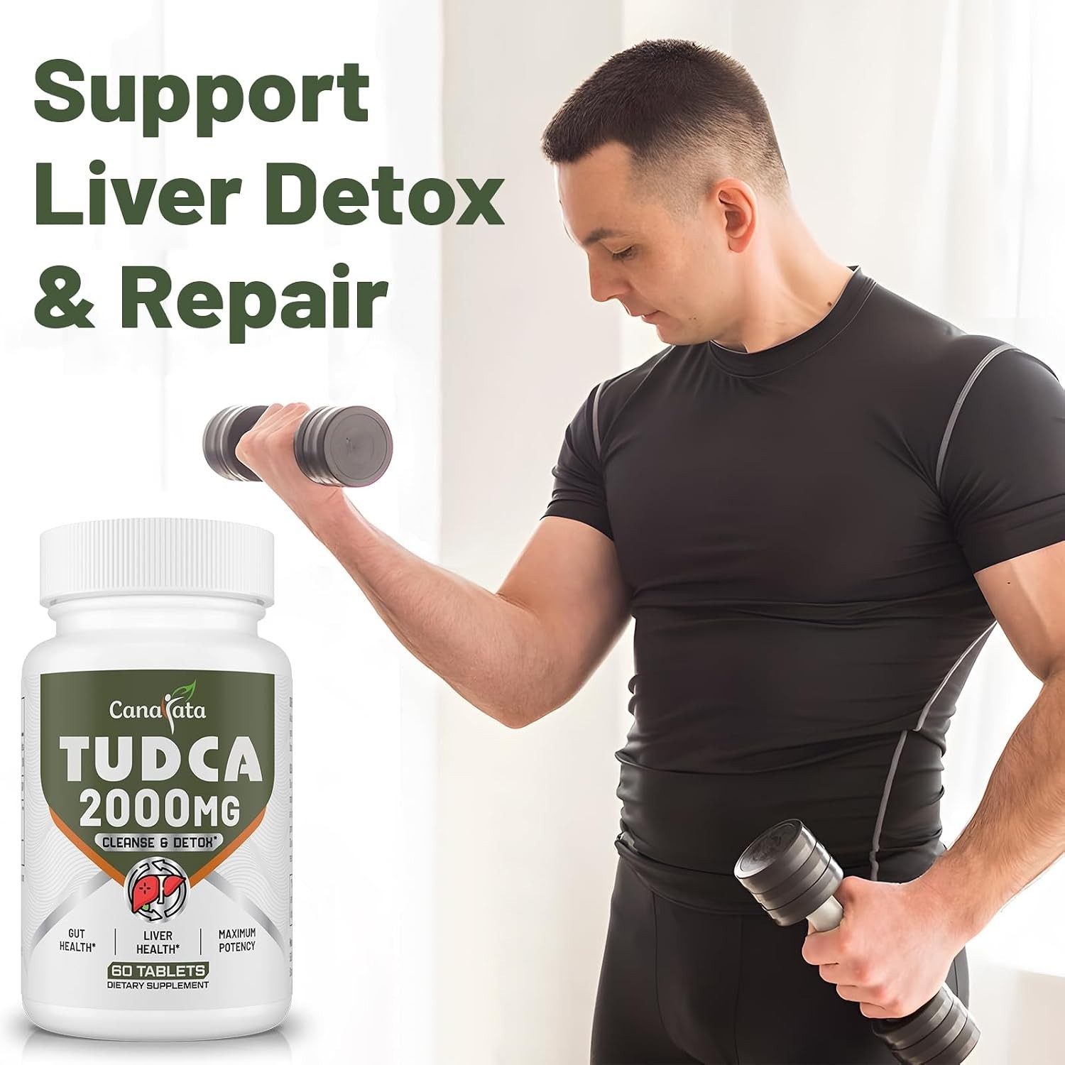 TUDCA Liver Supplements 2000mg – Effective Detox & Gallbladder Support Tablets