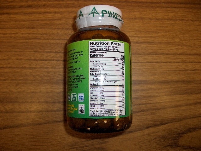 Pines Wheat Grass 500 mg 250 Tablets The Original Green Superfood Exp 10/2029