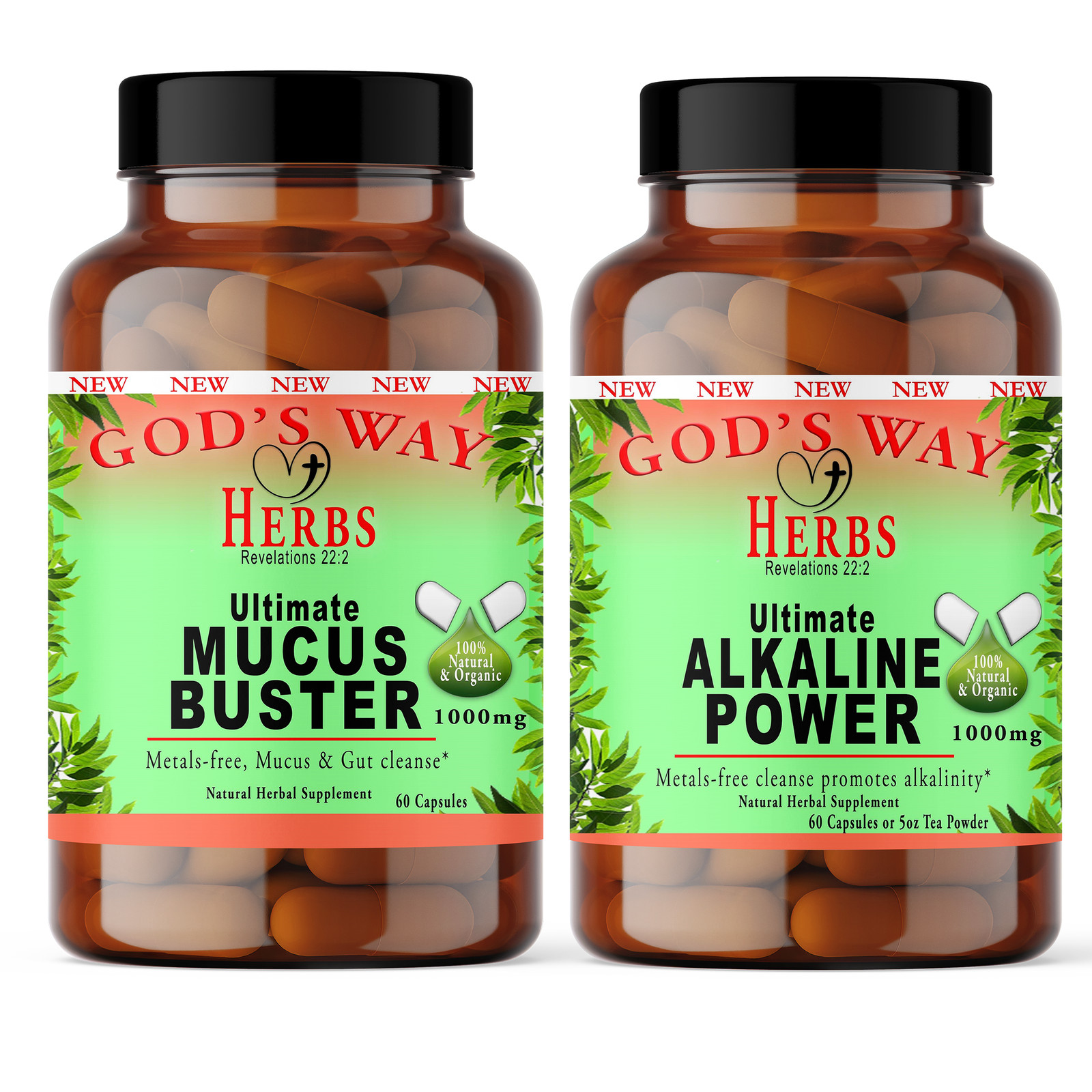Chemical Cleanse Detox Duo by God’s Way Herbs