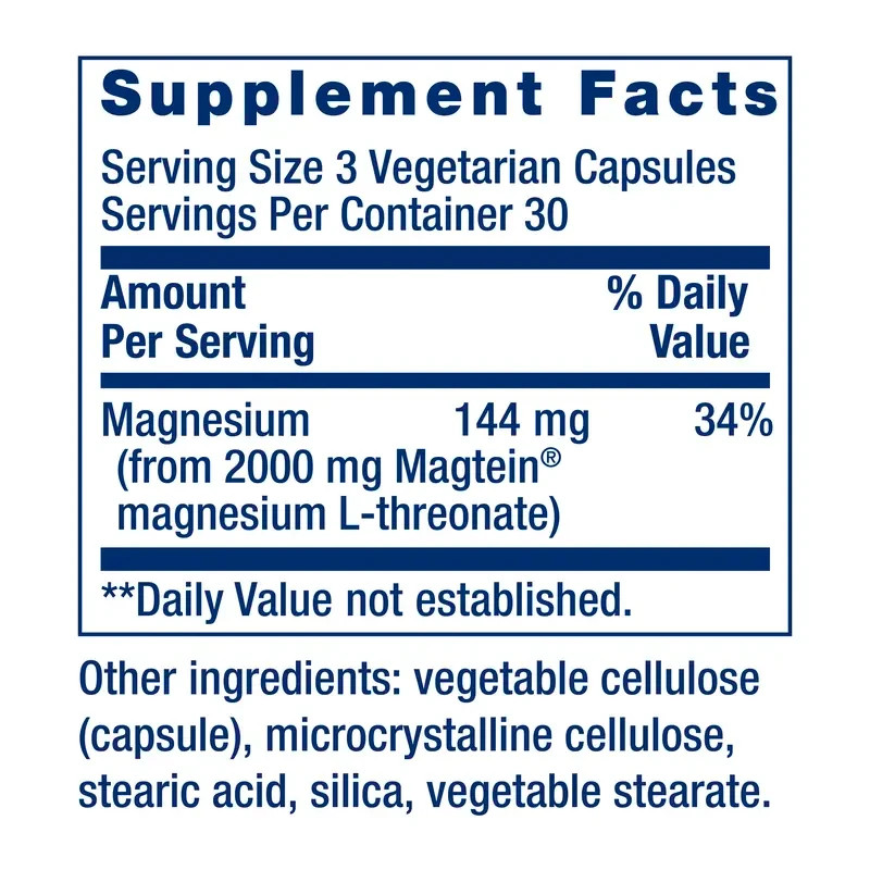 Life Extension Neuro-Mag® Magnesium L-Threonate 90 Vegetarian Capsules