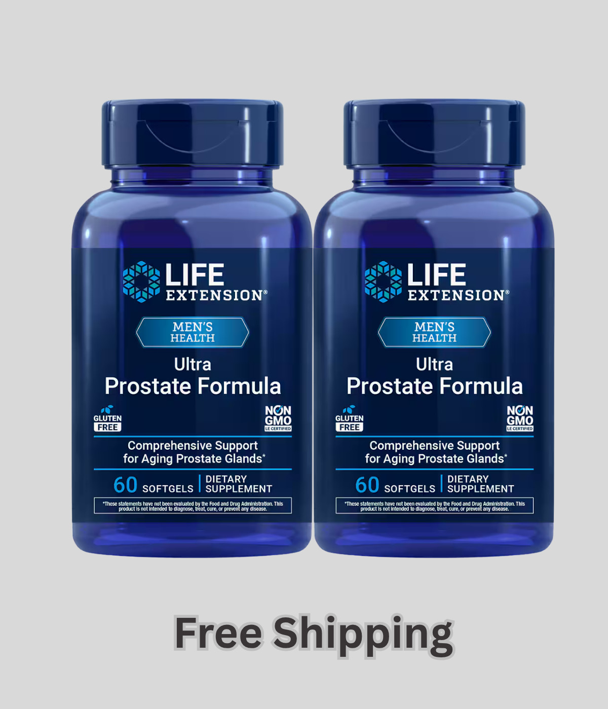 2X Life Extension Ultra Prostate Formula (60 softgels) – New & Free Shipping