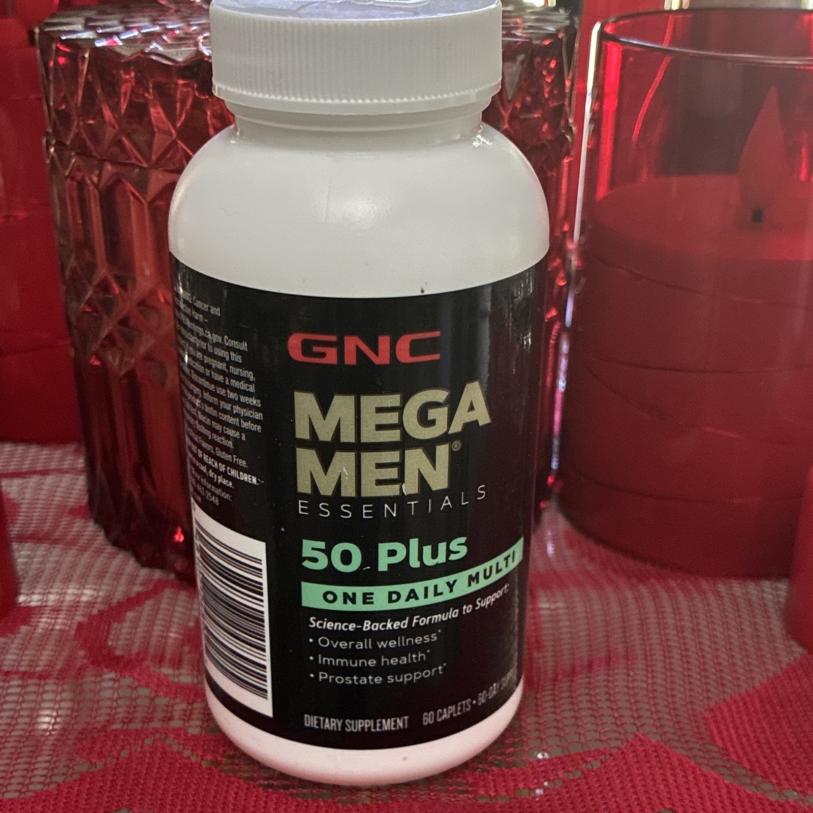 GNC Mega Men Essentials 50 Plus One Daily Multivitamin Immune/Prostate 60