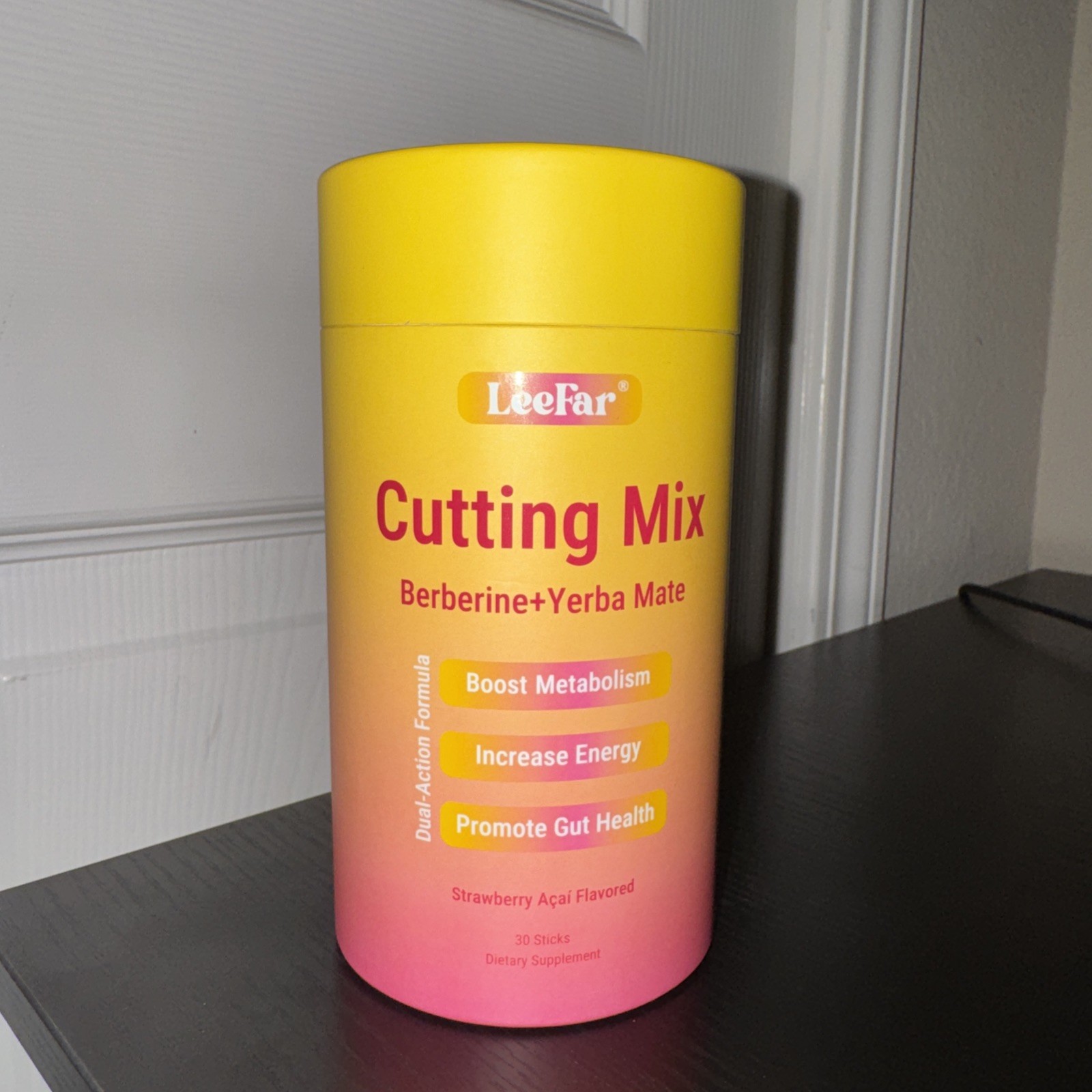 LeeFar Cutting Mix Berberine Yerba Mate Strawberry Acai 30 Sticks – New-Unopened