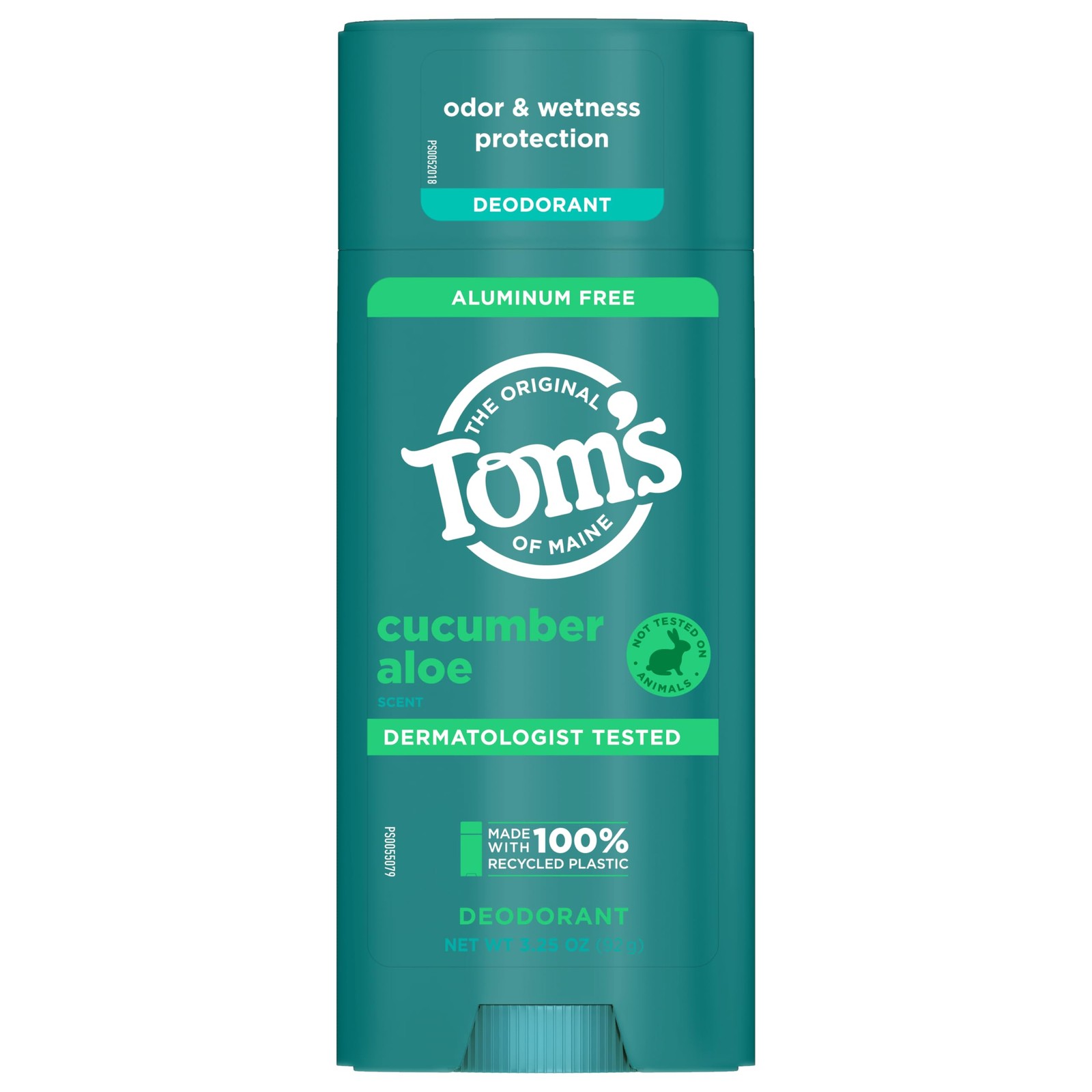 Tom’s of Maine Cucumber Aloe Aluminum Free 3.25 Ounce (Pack 1), No Color