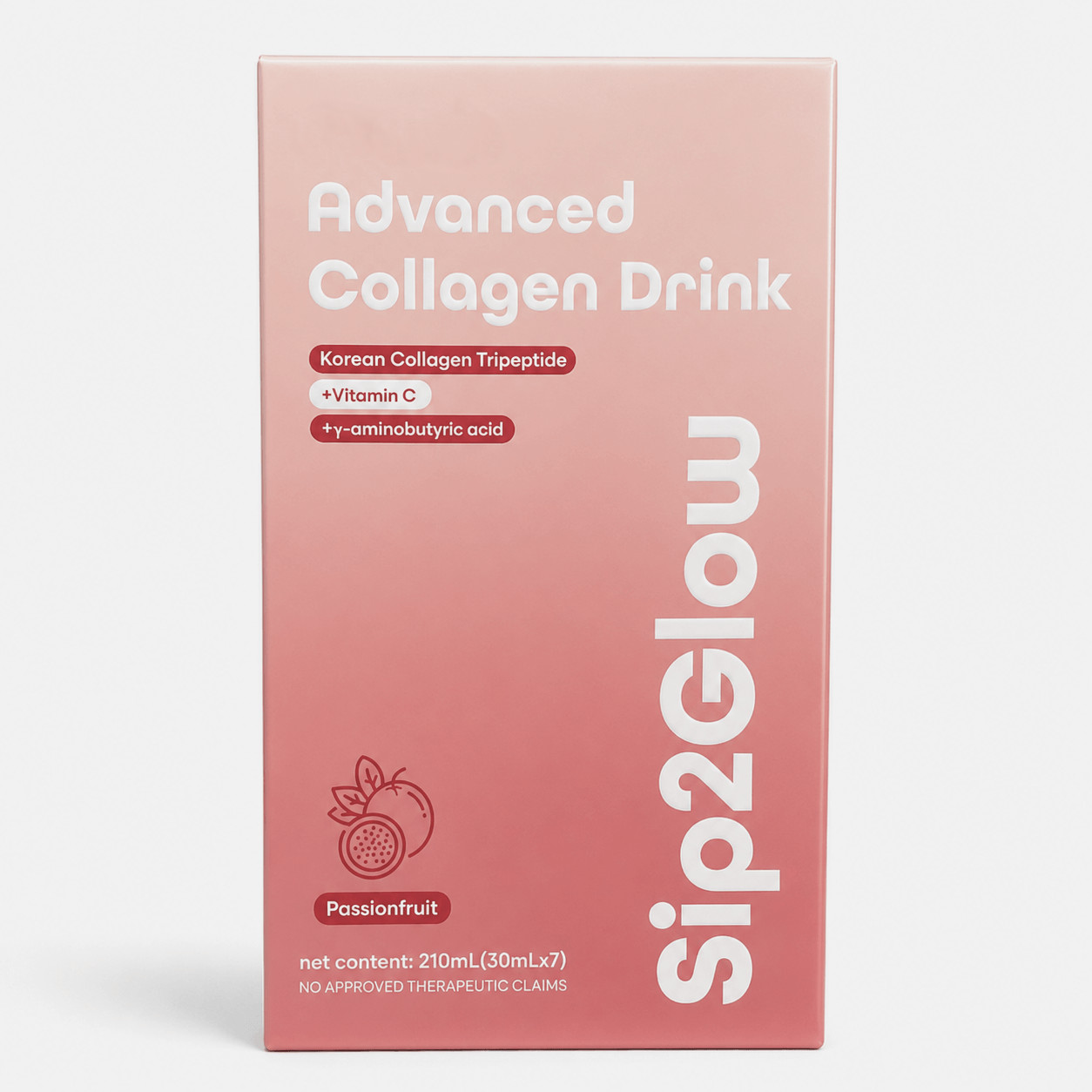 Sip2Glow Korean Collagen Drink 30mL x 7 Sachets Passionfruit