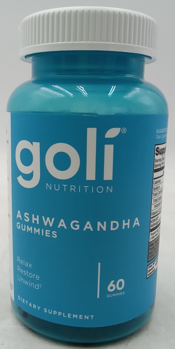 Goli Nutrition Ashwagandha Mixed Berry Gummies 60 Count, EXP: 12/27