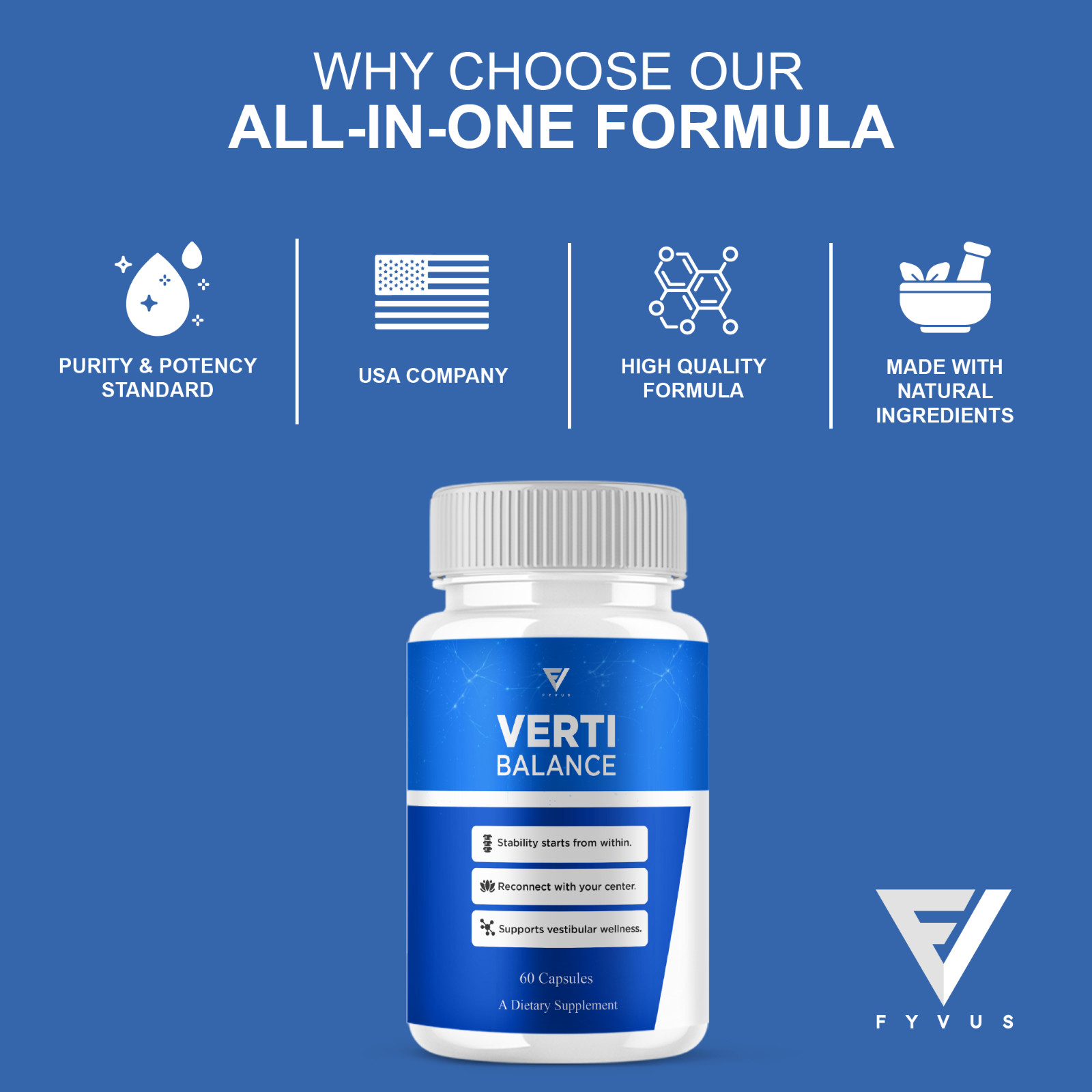 (5 Pack) Verti Balance Supports Wellness, VertiBalance Supplement (300 Capsules)