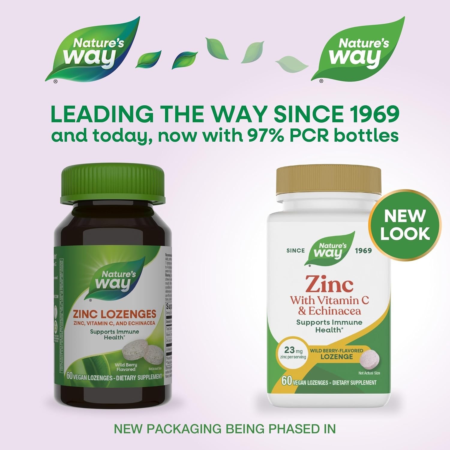 60 Wild Berry Zinc Lozenges with Vitamin C & Echinacea – Immune Health Booster*