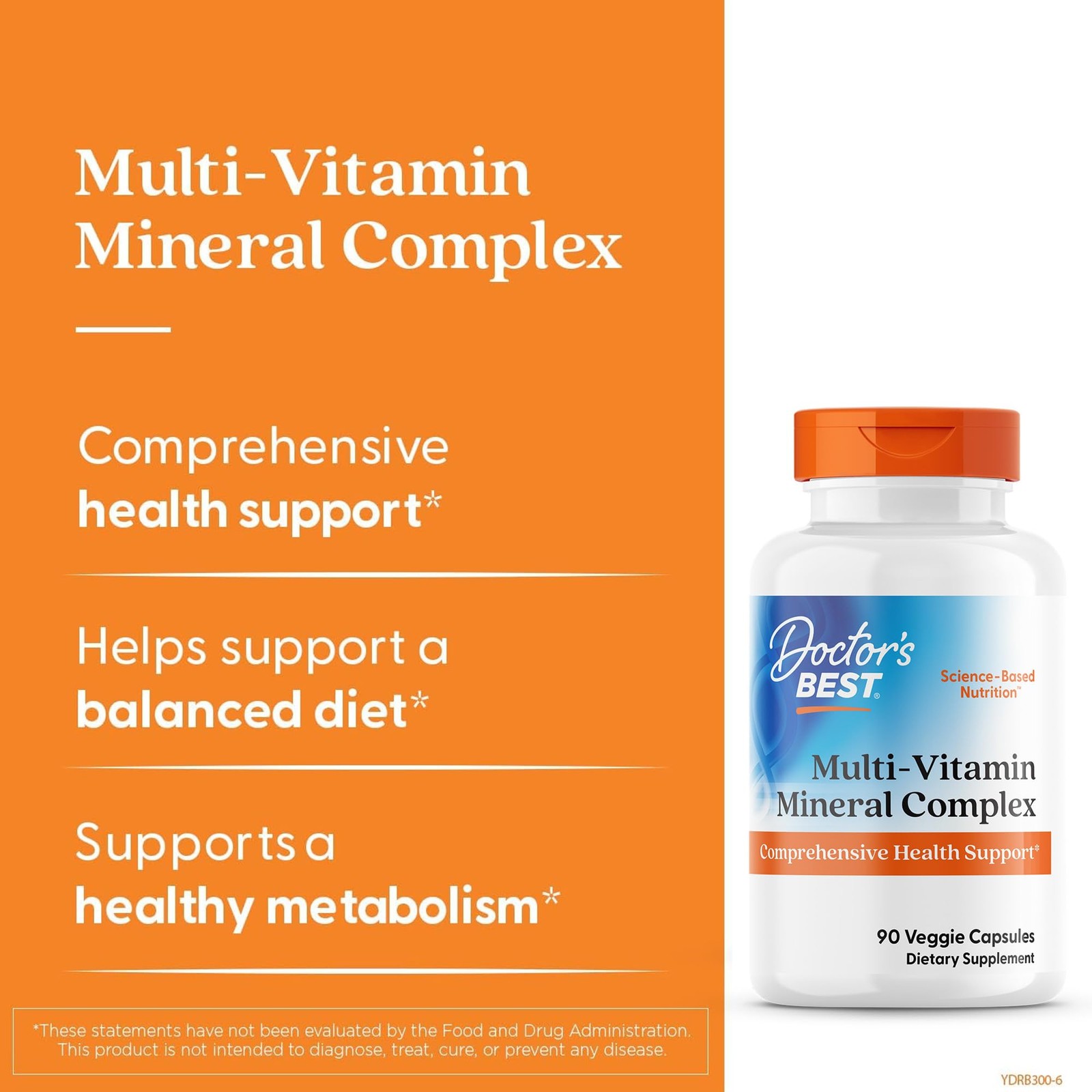 Doctor’s Best Multi-Vitamin Mineral Complex – 90 Count (Pack of 1), No Color