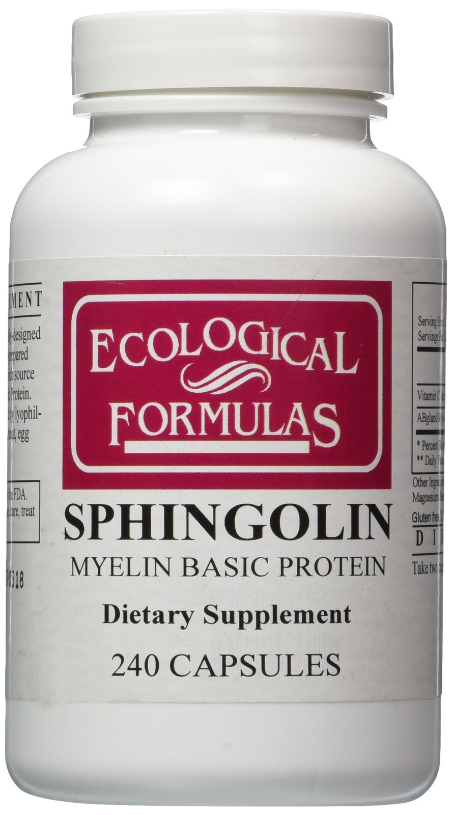 Sphingolin 200mg Myelin Sheath Extract 240 Caps Nutritional Supplement