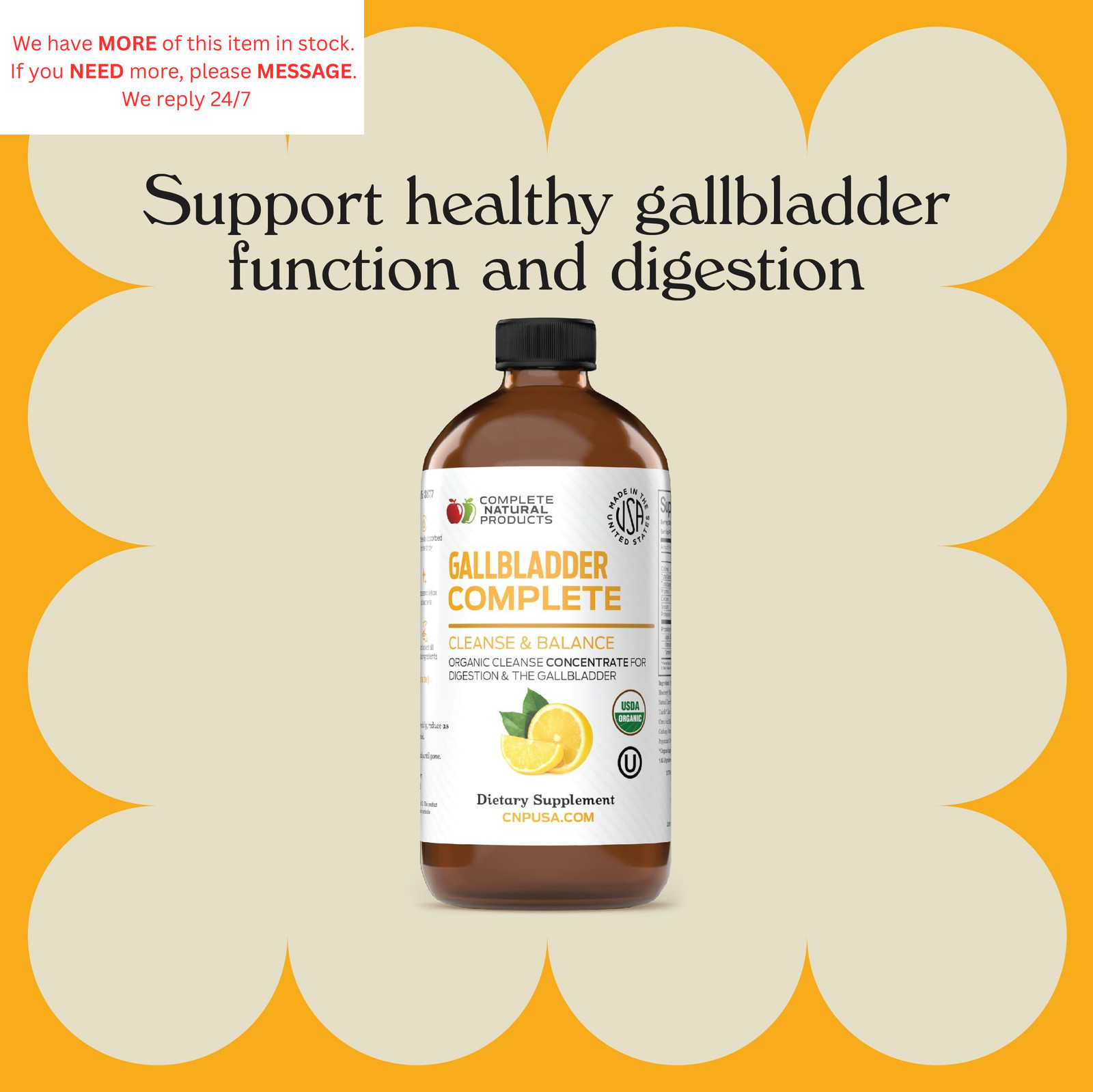 Gallbladder Complete Stone Breaker Liquid 8oz – Organic 8 Fl Oz (Pack of 1)