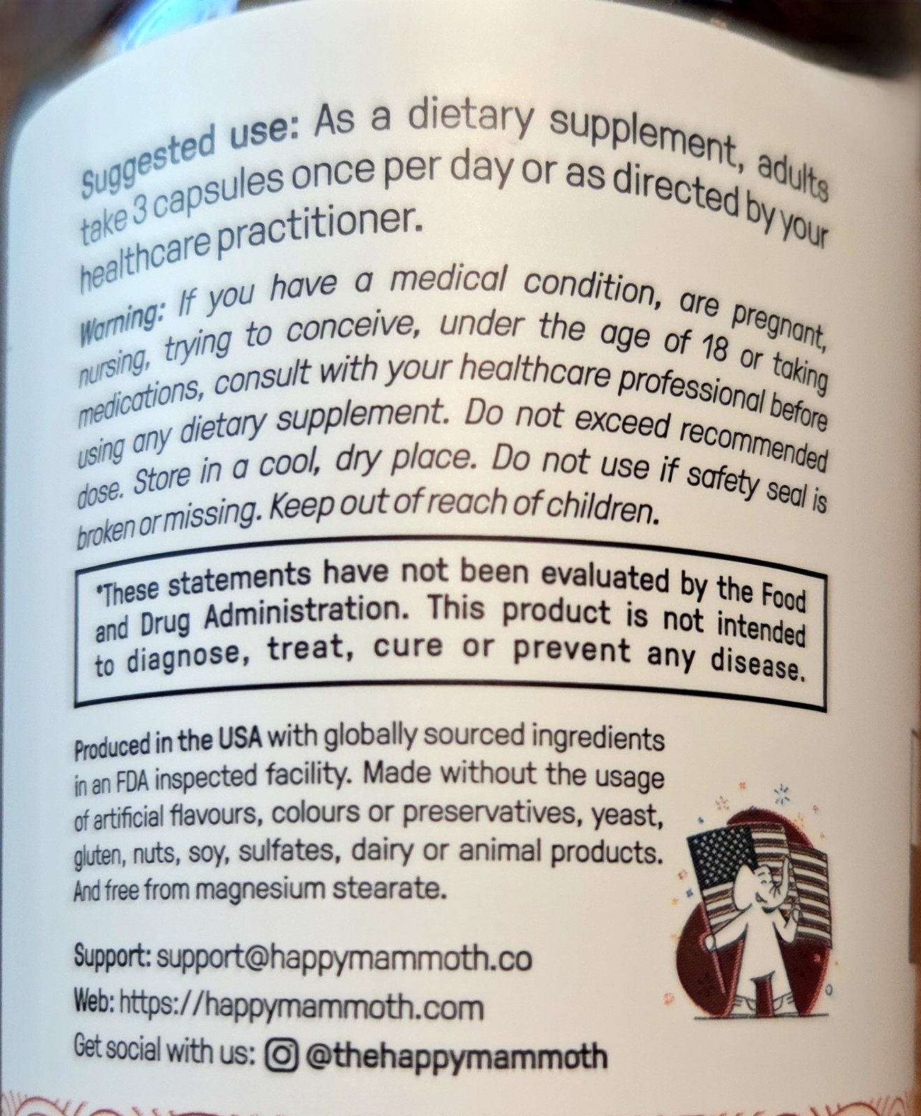 New Happy Mammoth Hormone Harmony Balancing Menopause Weight Bloating Pain 72ct
